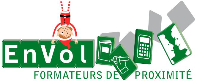 logo envol avec un lutin