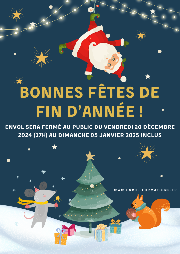 flyer fermeture noël 2024