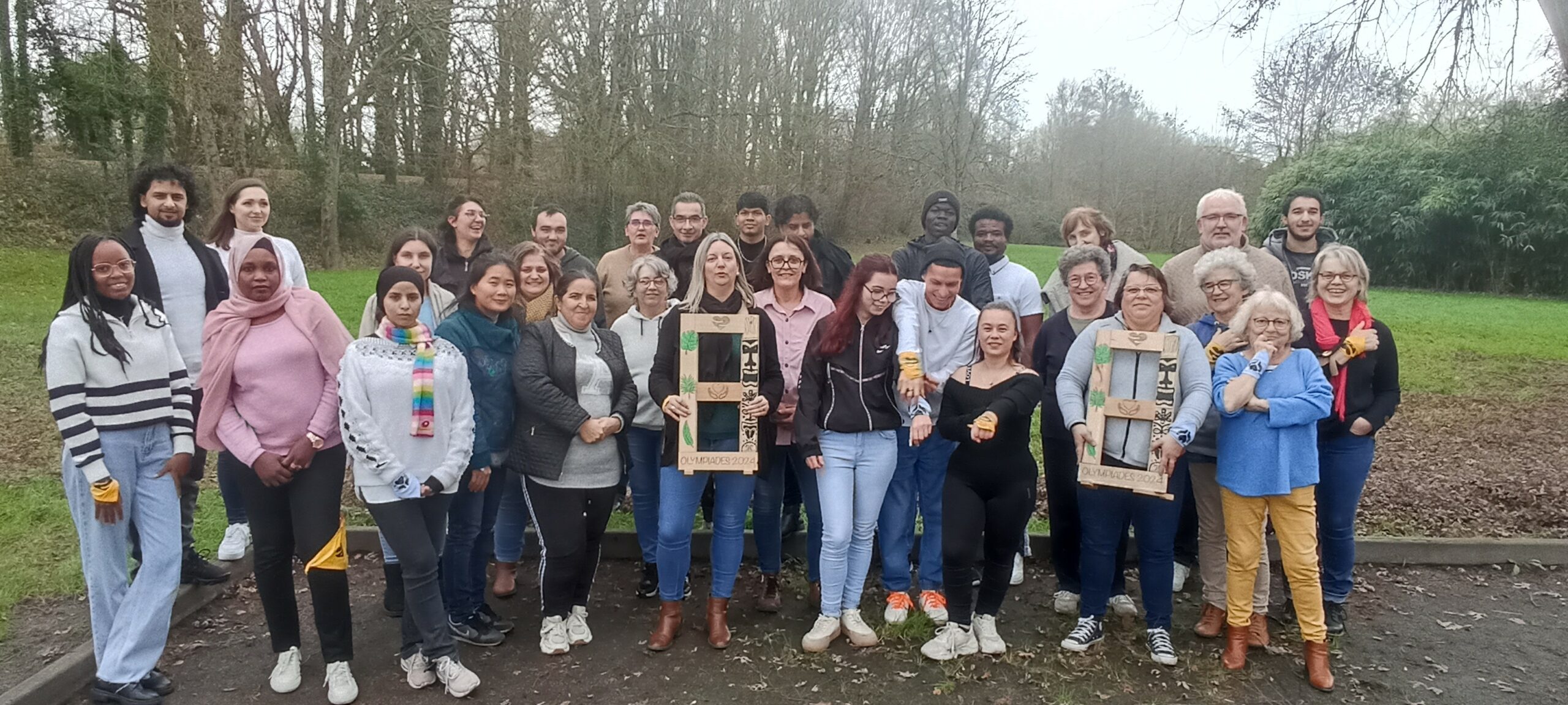 Photo de groupe des stagiaires lors de l’évènement