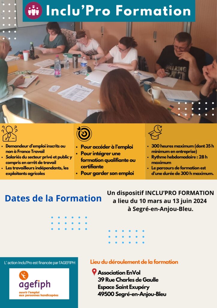 flyer inclu'pro formation - premier semestre 2025