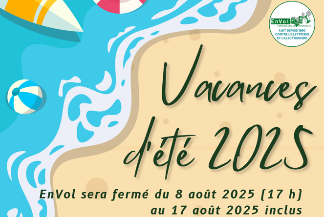 bannière fermeture été envol 2025