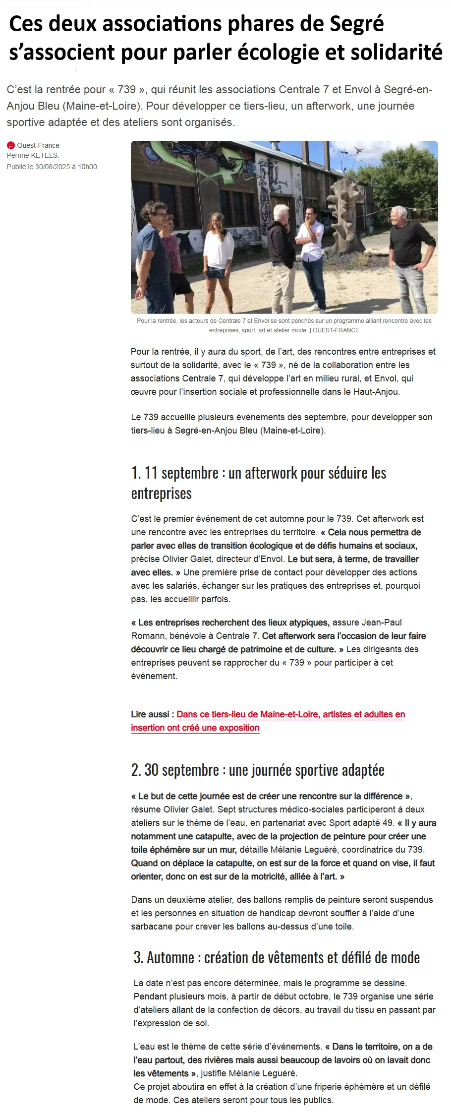 article 30 aout 2025 OF