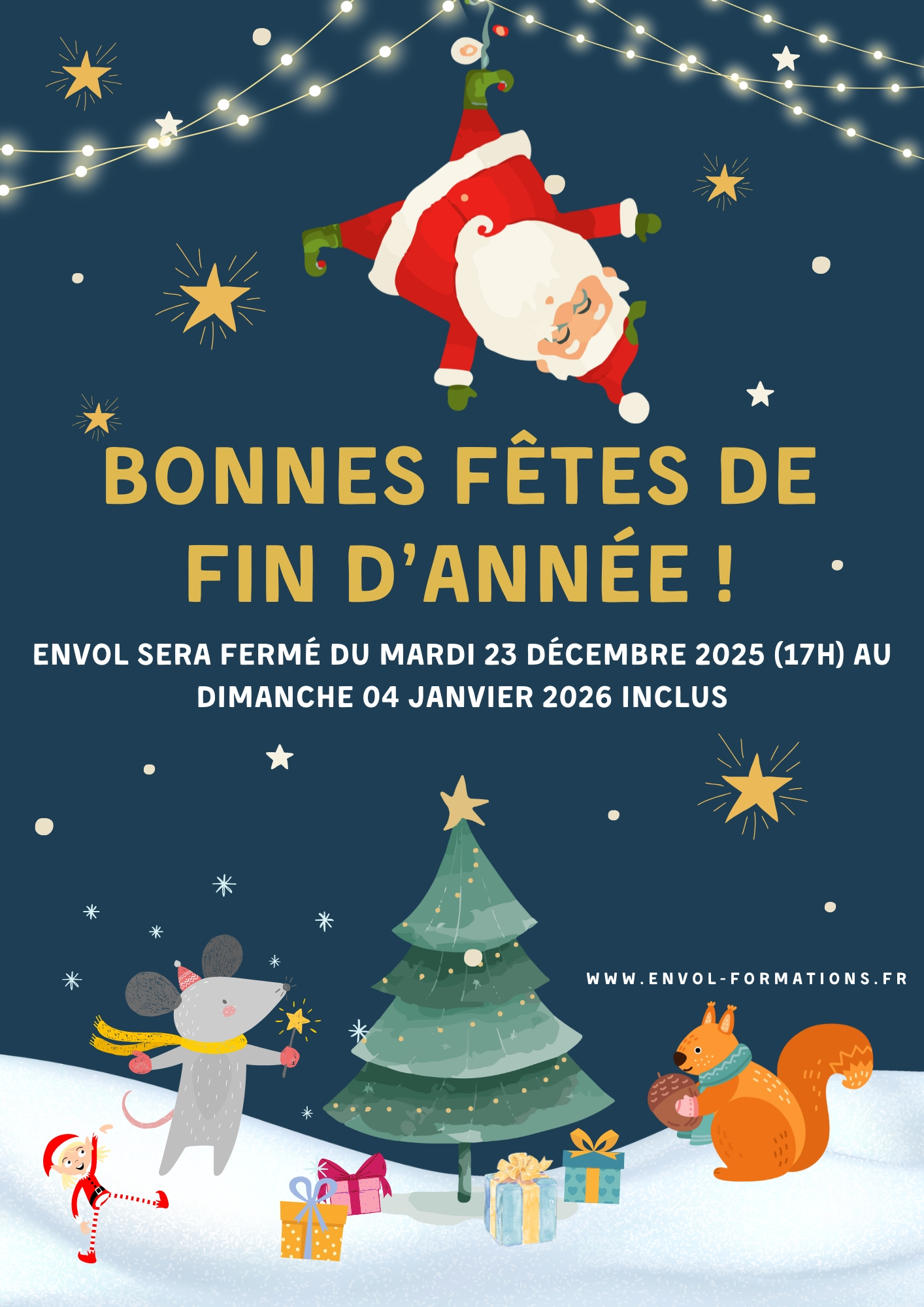 flyer fermeture noël 2024