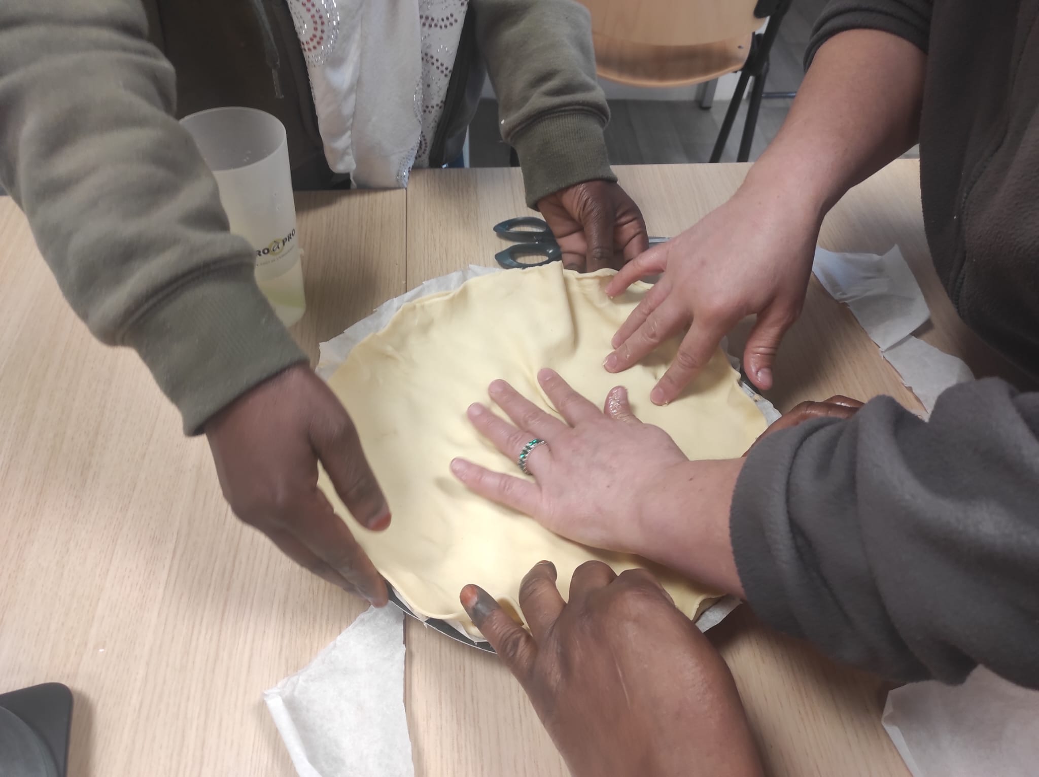 Participants du groupe BOP 104 en atelier pâtisserie