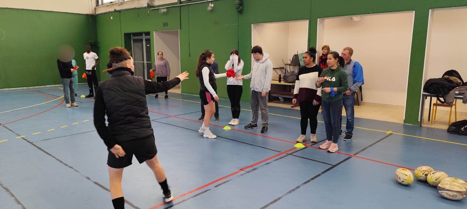 Rencontre sportive entre stagiaires