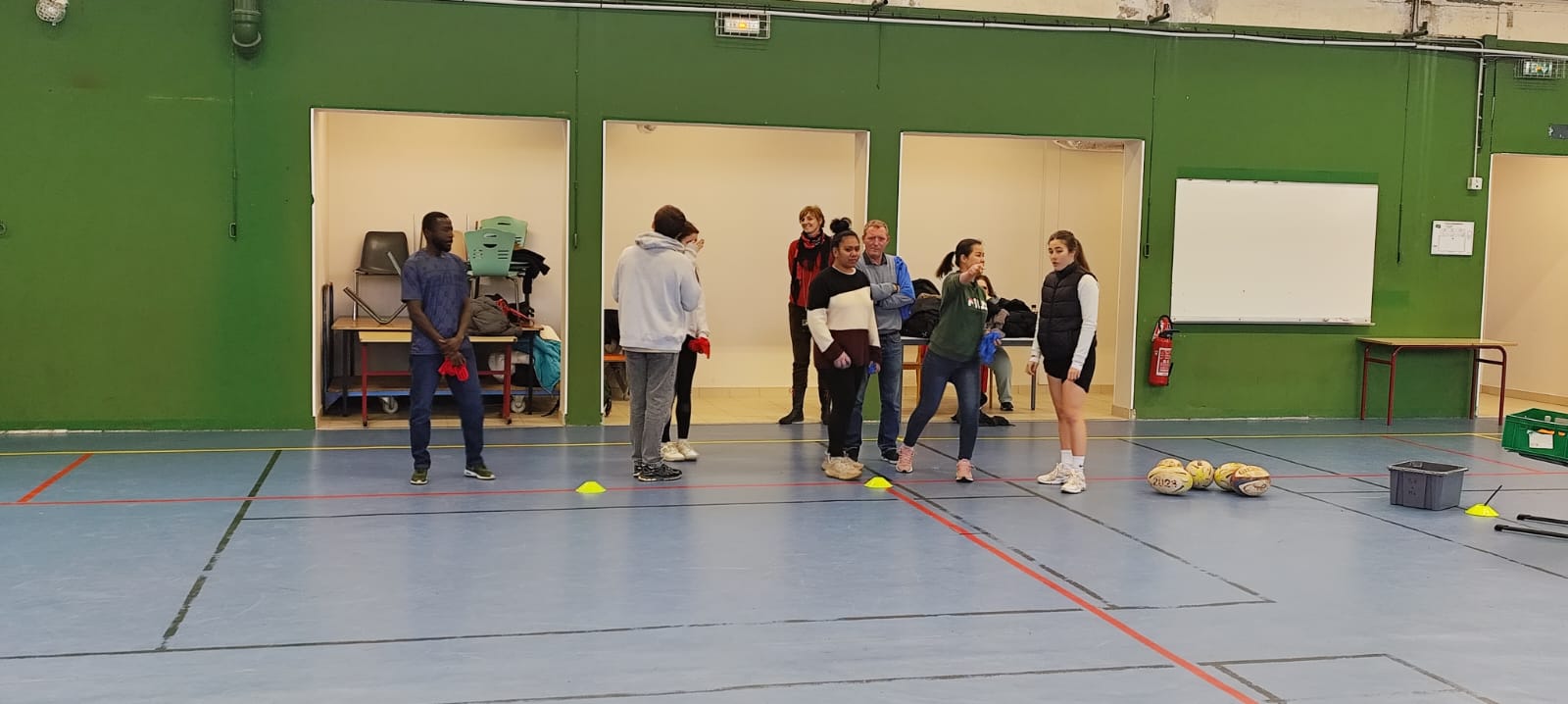 Séance animée par le RCHA Rugby Segré