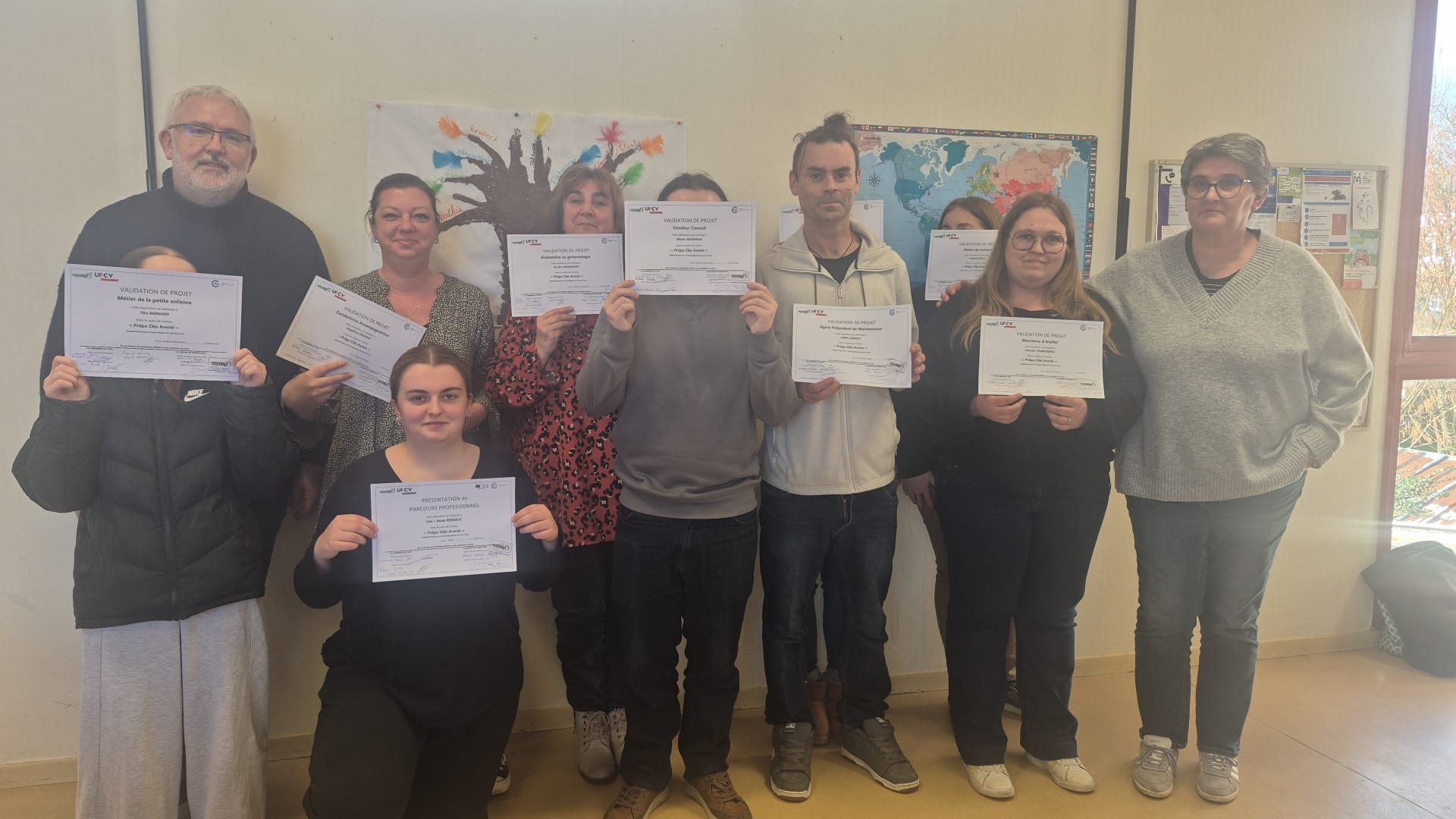 Remise de diplôme du groupe Prépa Clés Avenir Renforcé