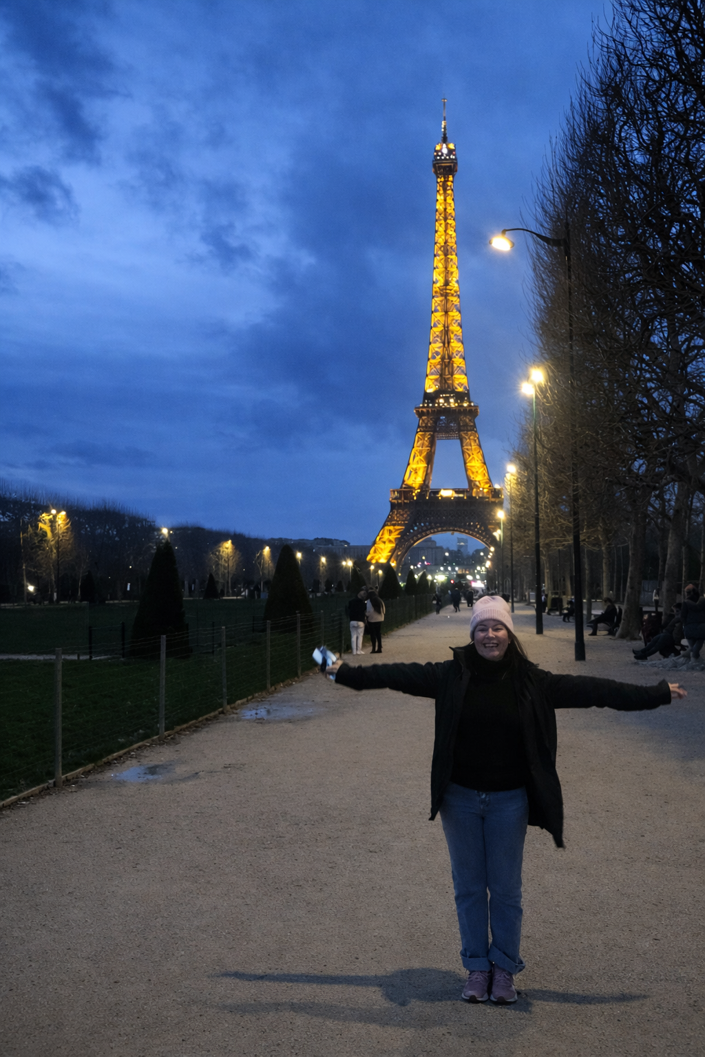 Paris au crépuscule pendant le séjour