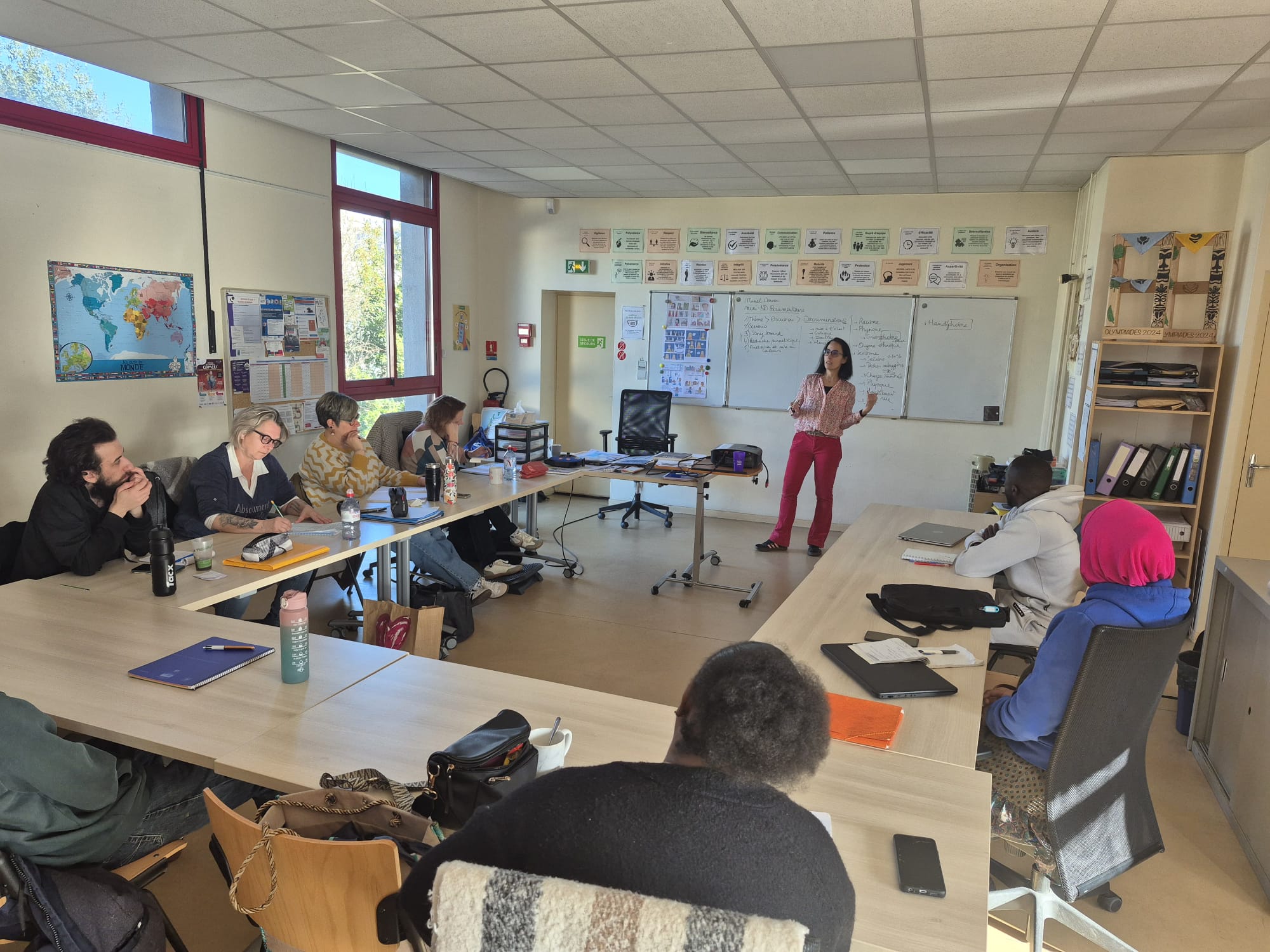 Création de bandes dessinées par les stagiaires