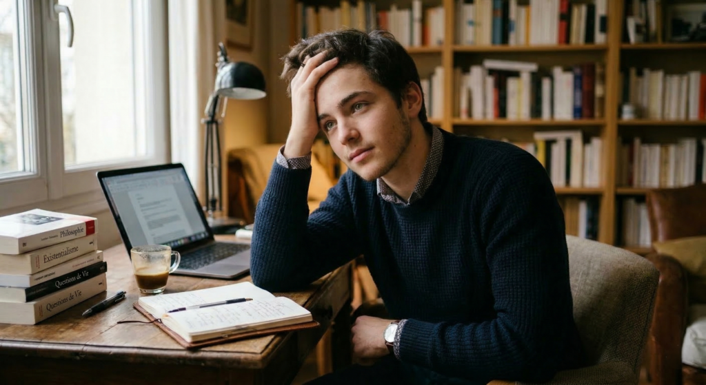 photo homme 18 ans pensif