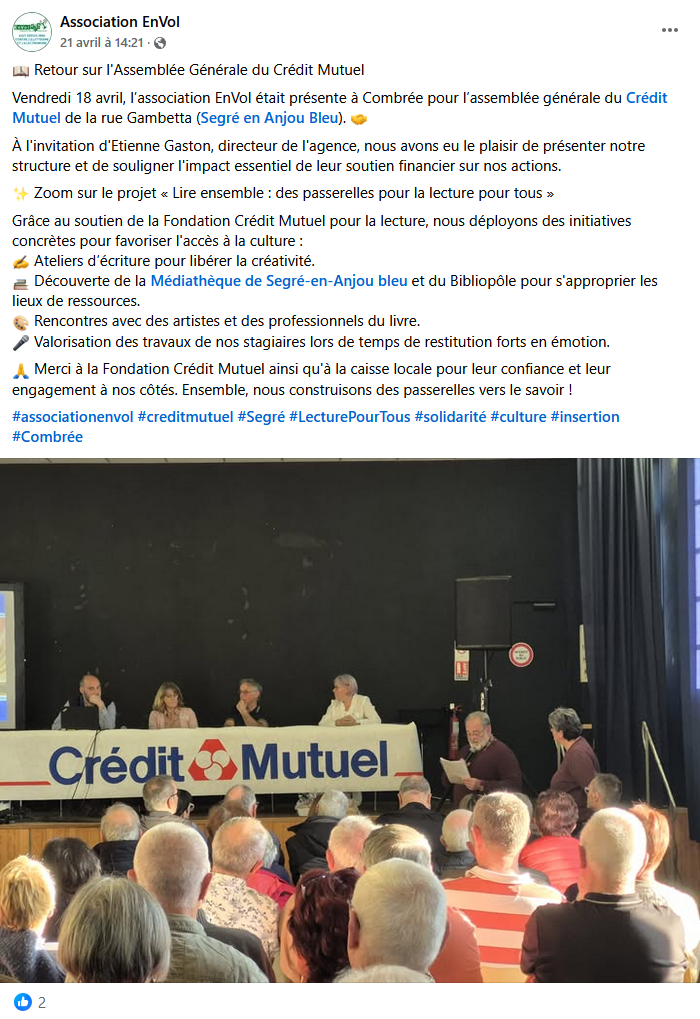 capture post fb soutien du crédit mutuel
