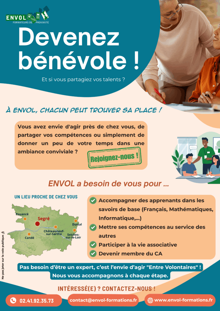Flyer pour devenir bénévole