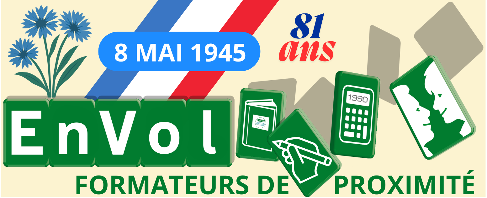 logo envol pour le 8 mai 2026 - 8 mai 1945 - mémoire et transmission