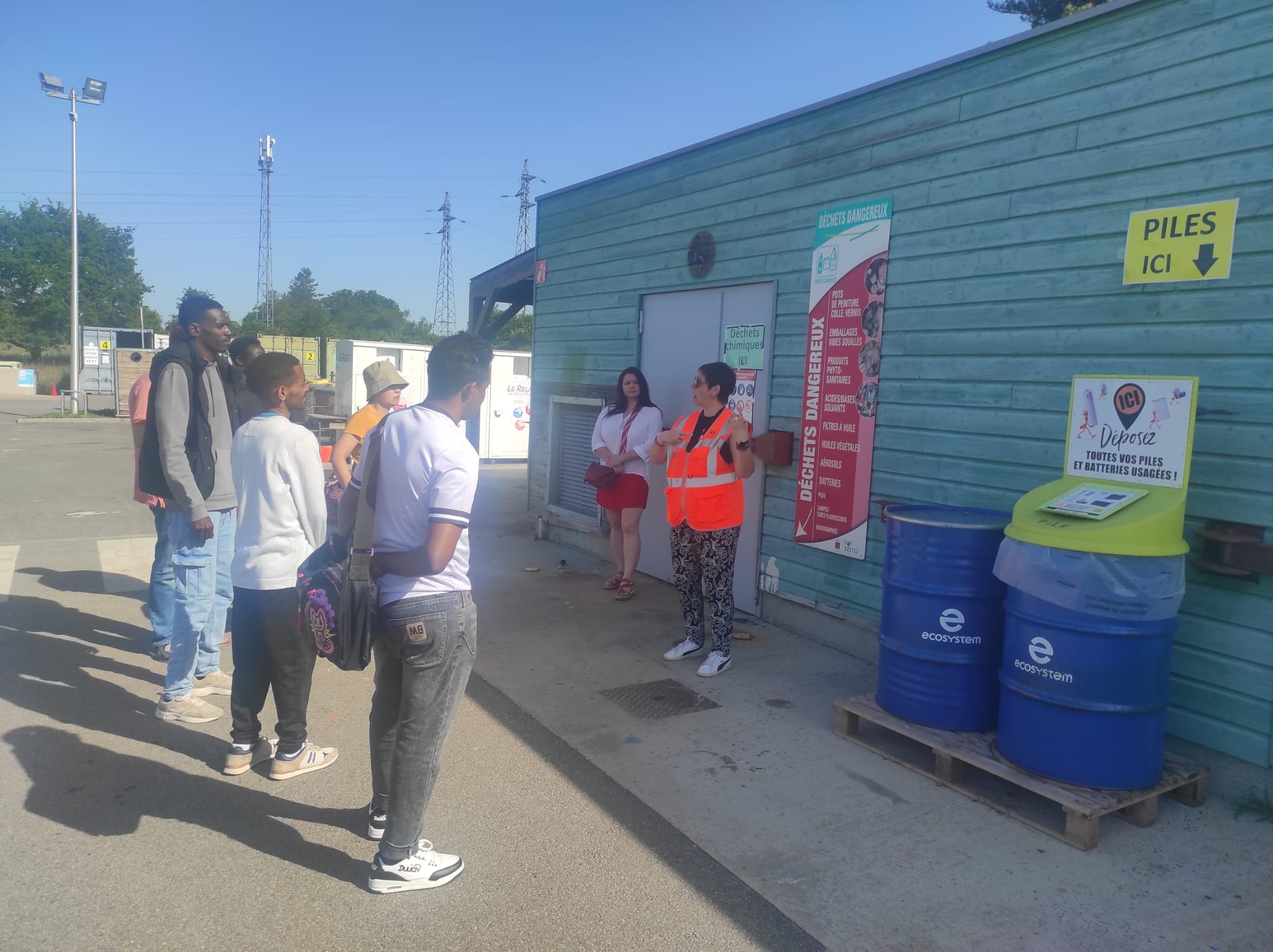 Sortie du groupe PCA FLE à la déchèterie