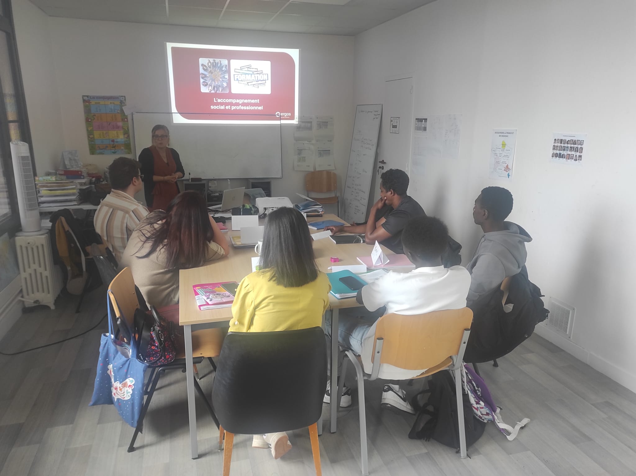 Rencontre du groupe PCA FLE avec Sandra Delanoë