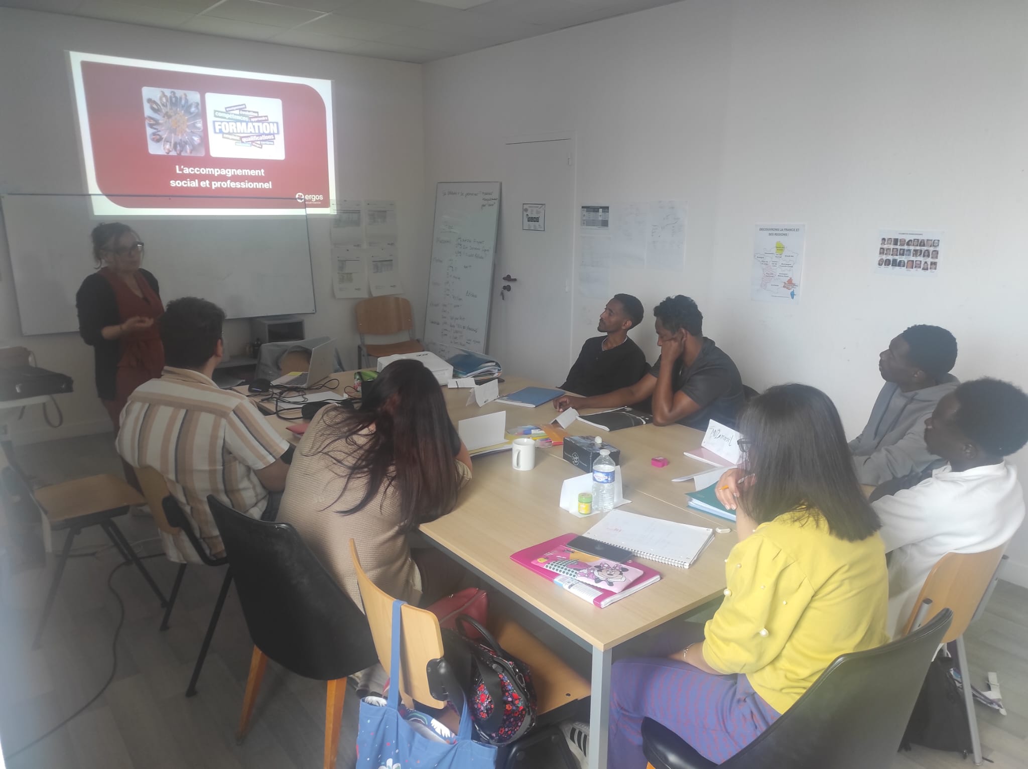 Présentation d'Ergos et Actual Segré au groupe PCA FLE