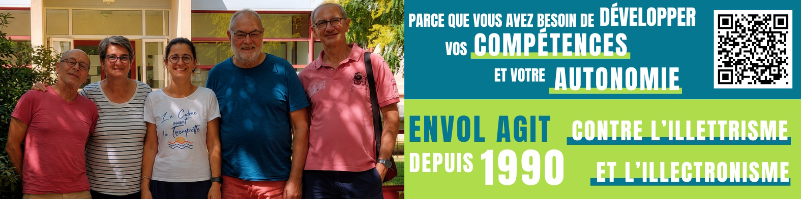 bandeau de don envol - bénévoles et salariés