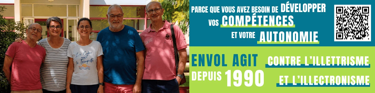 bandeau de don envol - bénévoles et salariés
