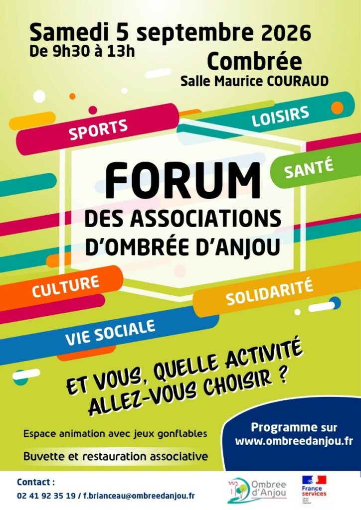 flyer forum des association à combrée 2026