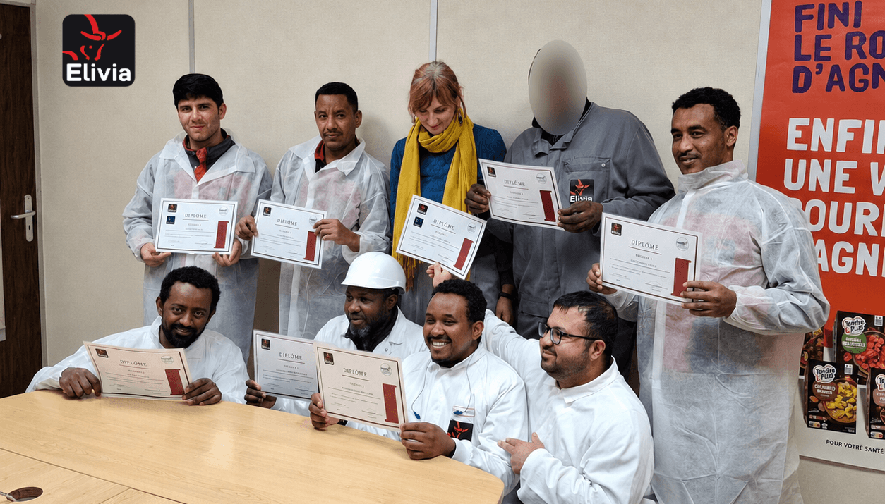 Remise de diplômes lors d'une action de formation EnVol en entreprise