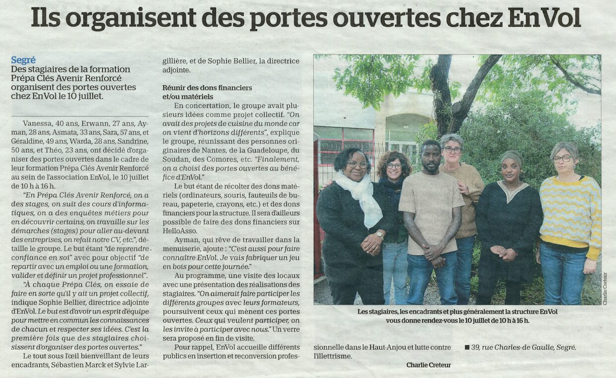 article les audacieux haut- anjou
