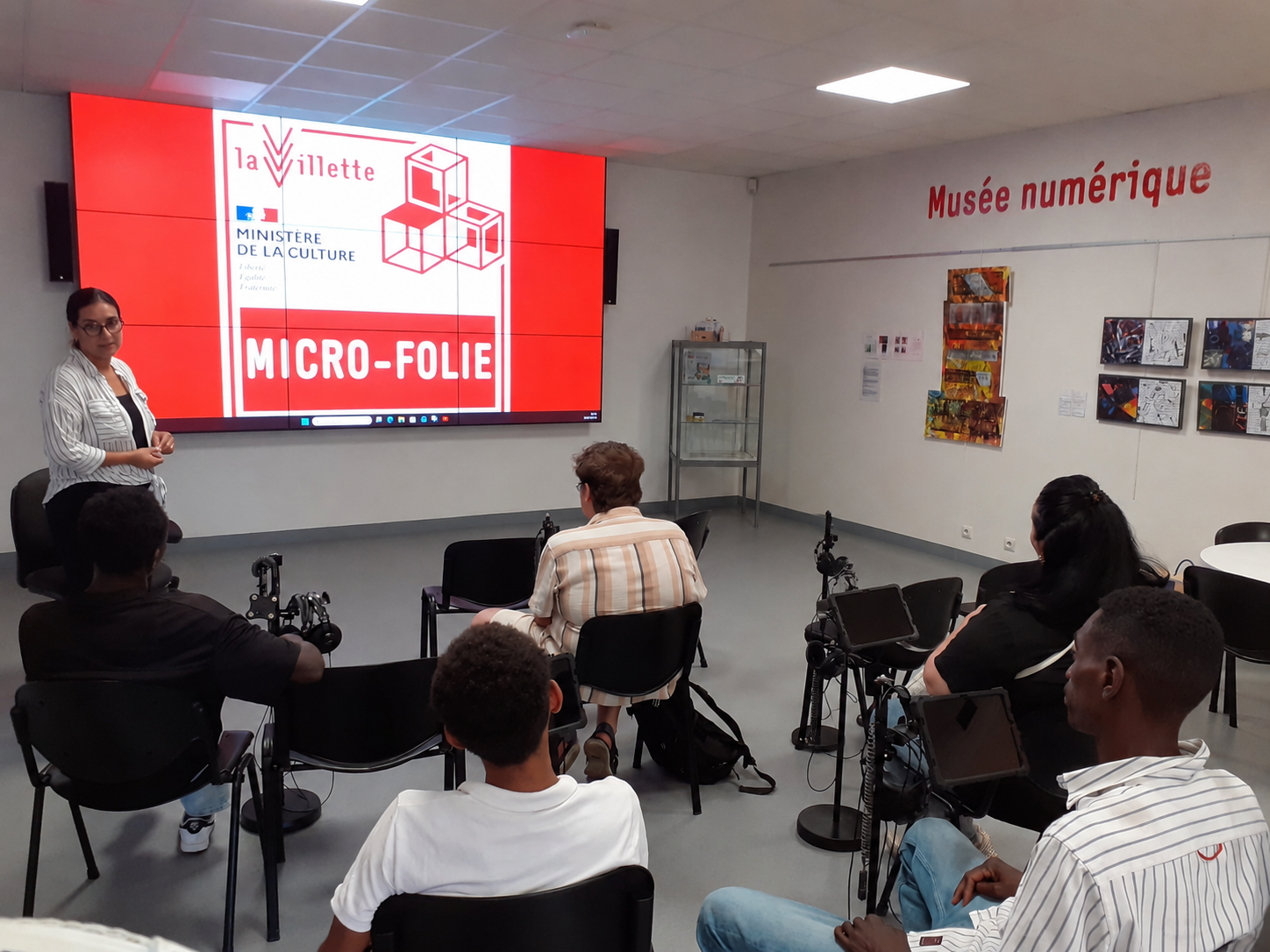 Visite de la Micro-Folie à Segré